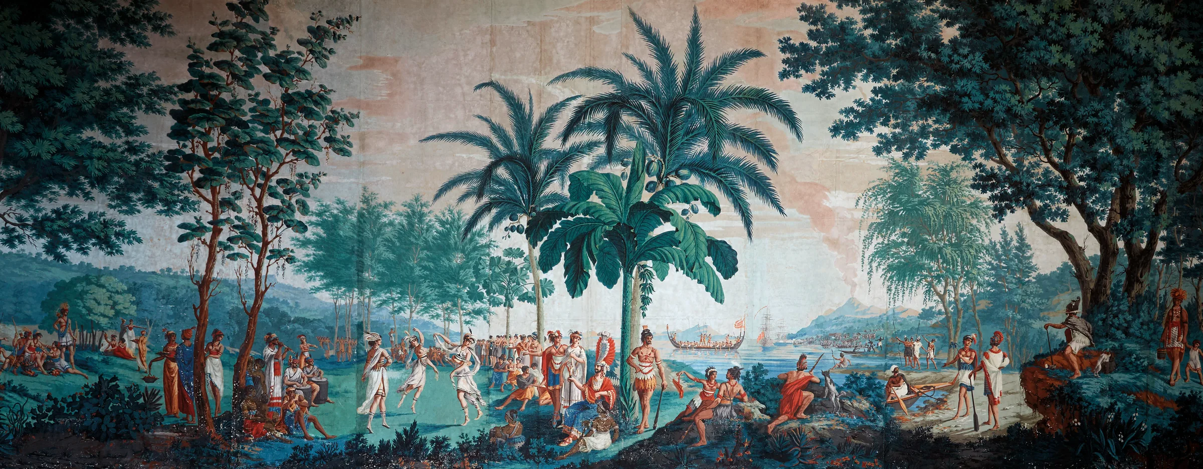 Panoramique Les Voyages du Capitaine Cook, Joseph Dufour